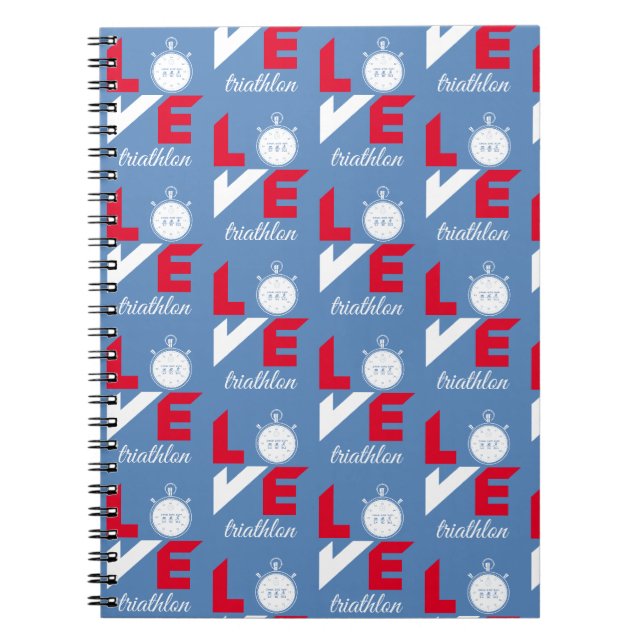 Cuaderno Me encanta la triatlón (Frente)