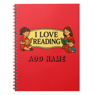 Cuaderno Me encanta leer bolsa de cordón
