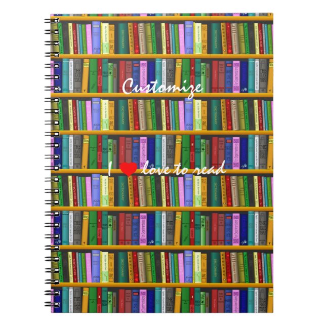 Cuaderno Me encanta leer Books Thunder_Cove (Frente)