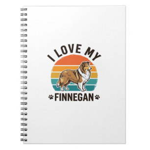 Cuaderno Me encanta mi diseño de camiseta con el nombre de