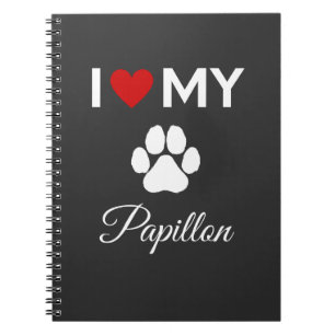 Cuaderno Me encanta mi personalizado Papillon
