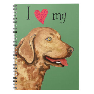 Cuaderno Me encanta mi recuperador de la bahía de Chesapeak