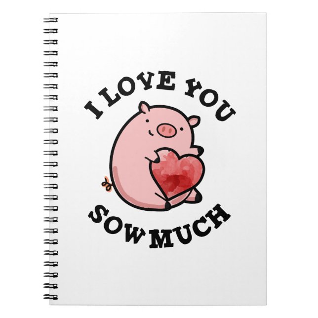Cuaderno Me Encanta Que Sembres Mucho Cerdo Fundido (Frente)