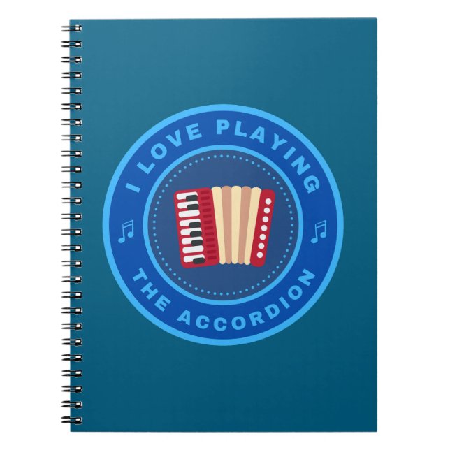 Cuaderno Me encanta tocar el acordeón (Frente)