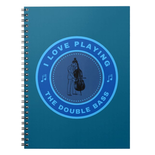Cuaderno Me encanta tocar el doble trasero (Frente)