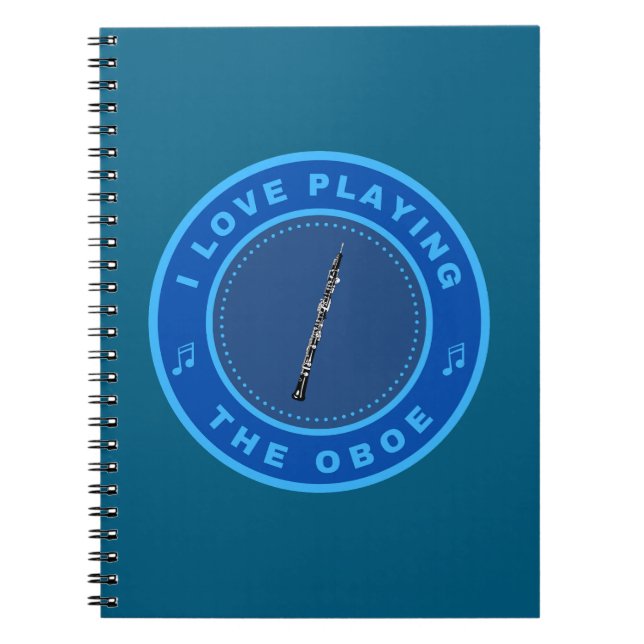 Cuaderno Me encanta tocar el Oboe (Frente)
