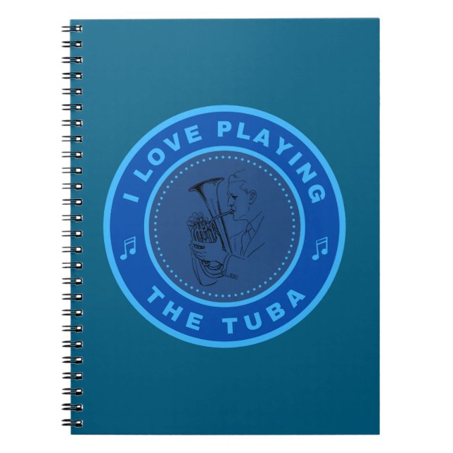 Cuaderno Me encanta tocar el Tuba (Frente)