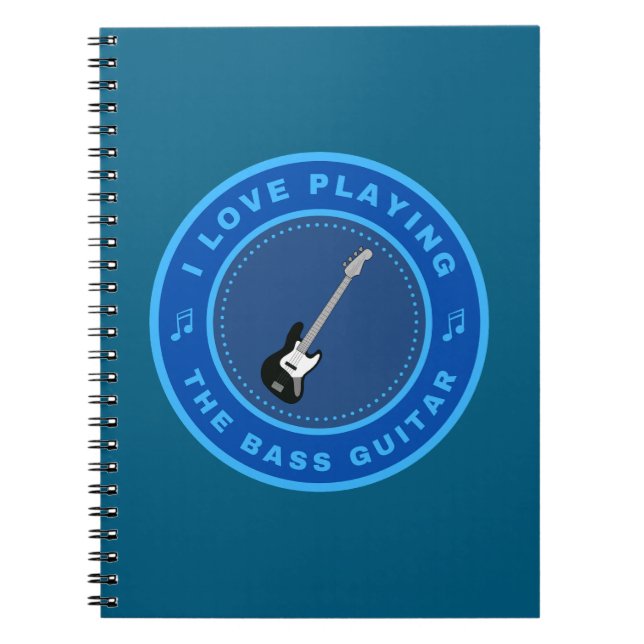Cuaderno Me encanta tocar la guitarra de Bass (Frente)