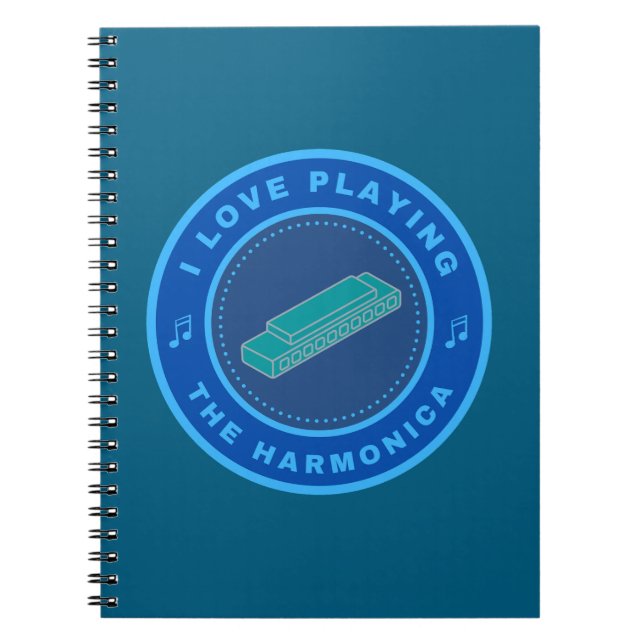 Cuaderno Me encanta tocar la Harmonica (Frente)
