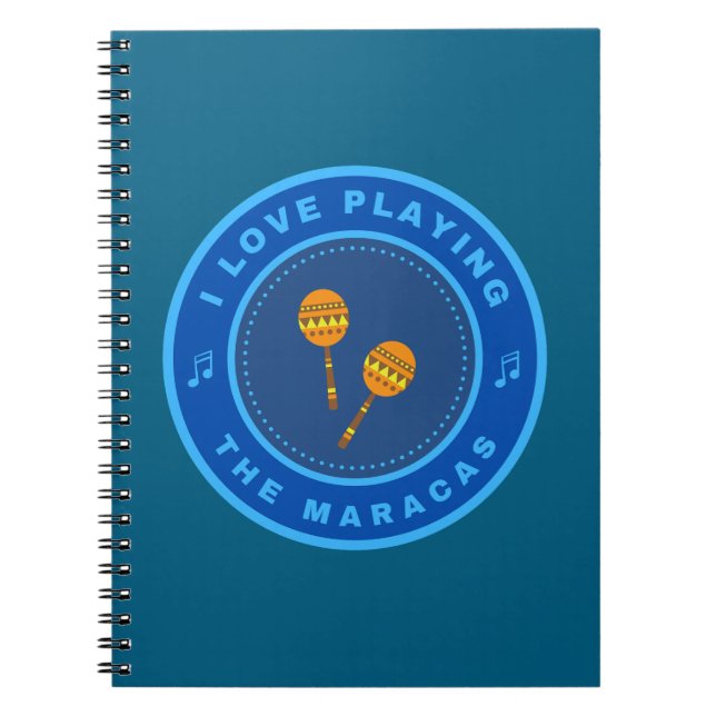 Cuaderno Me encanta tocar Maracas (Frente)