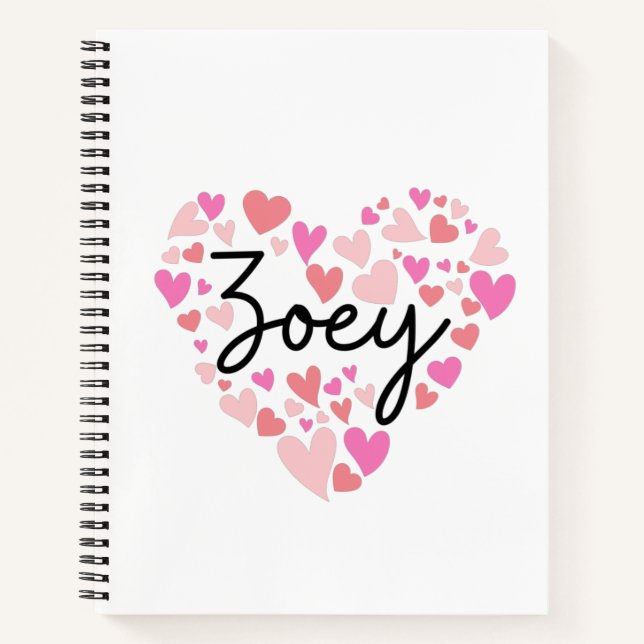 Cuaderno Me encanta Zoey (Anverso)