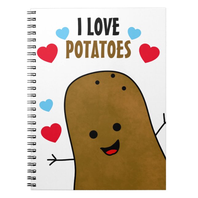 Cuaderno Me encantan las papas (Frente)