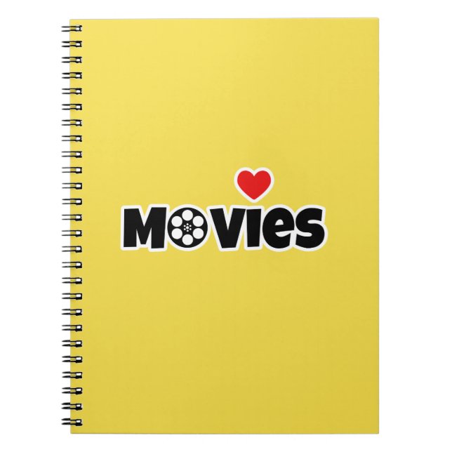 Cuaderno Me encantan las películas (Frente)