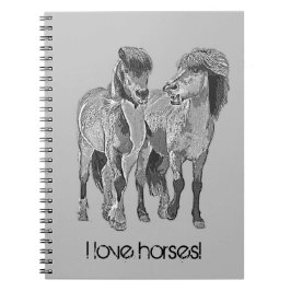 Cuaderno ¡Me encantan los caballos! Cuidados ponis islandes