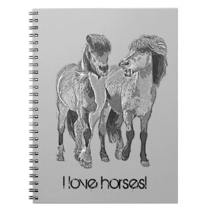 Cuaderno ¡Me encantan los caballos! Cuidados ponis islandes