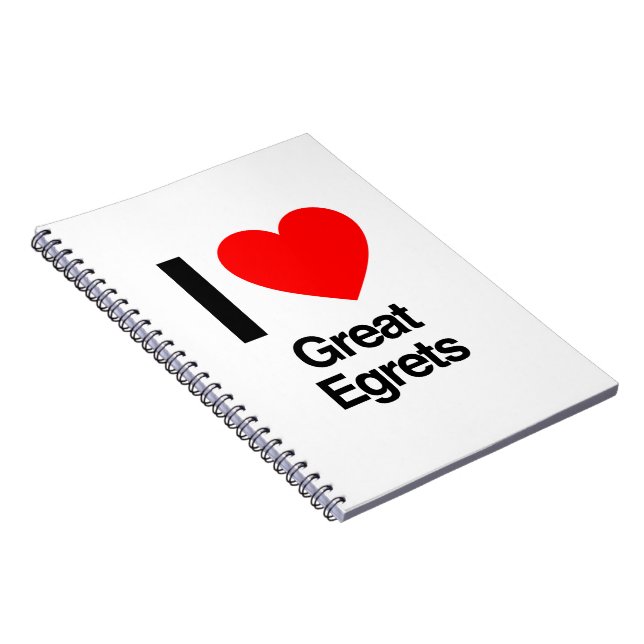 Cuaderno me encantan los grandiosos egrets (Lado Derecho)