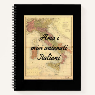 Cuaderno Me encantan mis antepasados italianos   Portátil d