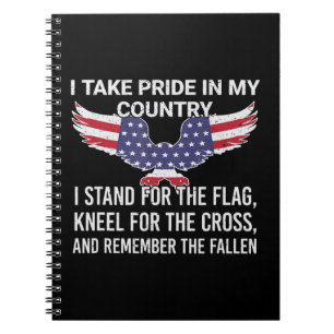 Cuaderno Me enorgullece mi país Veteran Patriot America