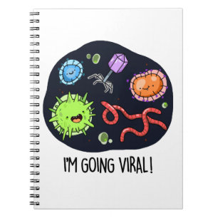 Cuaderno Me estoy volviendo viral Chiste divertido de virus