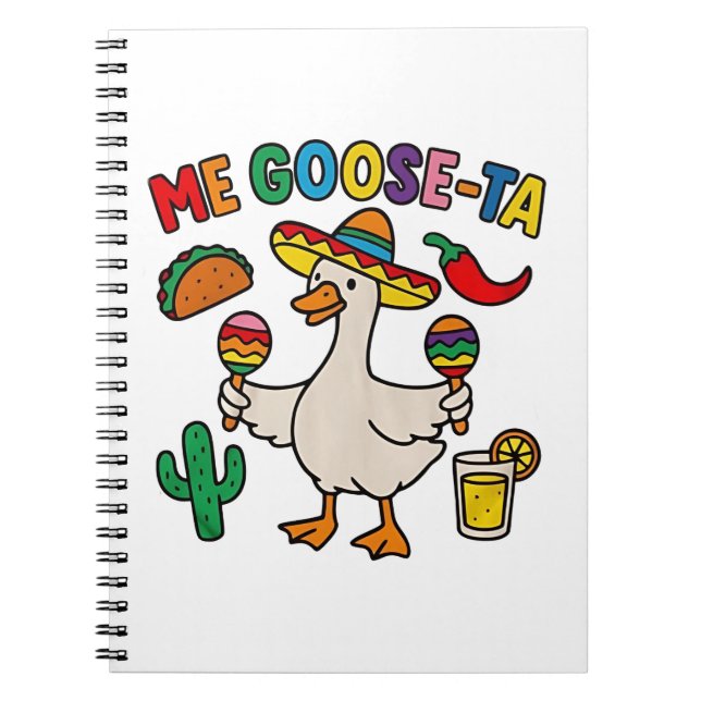 Cuaderno Me Goose-Ta Funny Caballo Español Mexicano (Frente)