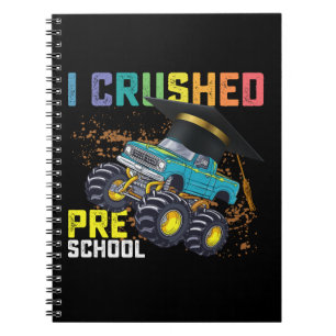 Cuaderno Me Gradué de Preescolar con Camión Monstruo