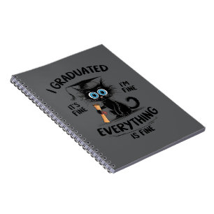 Cuaderno Me Gradué Está Bien Estoy Bien Todo Está Bien 