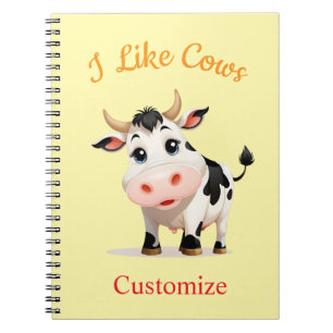 Cuaderno Me Gusta El Arte De Vacas Thunder_Cove