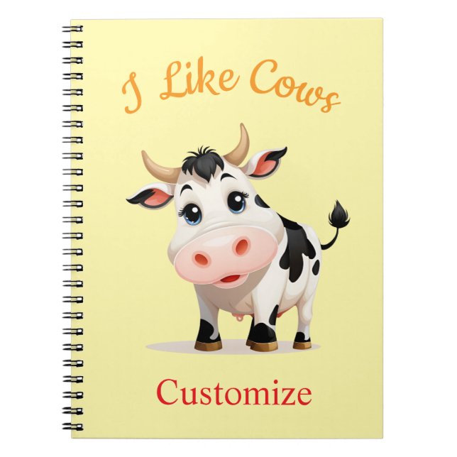 Cuaderno Me Gusta El Arte De Vacas Thunder_Cove (Frente)