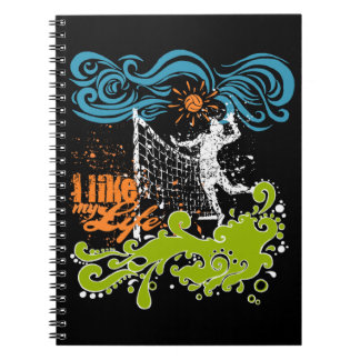 Cuaderno Me gusta MI billete de voleibol de vida