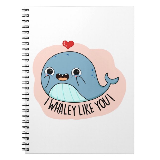 Cuaderno Me Gusta Mucho Ballena Chiste De Ballena (Frente)