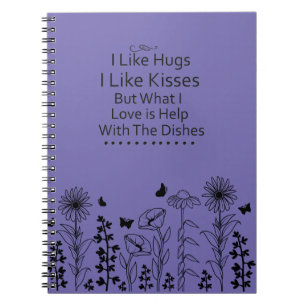 Cuaderno Me gustan los abrazos y besos