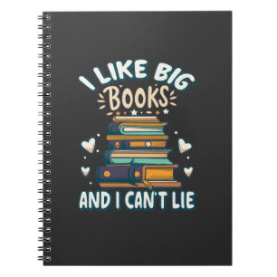 Cuaderno Me gustan los libros grandes y no puedo mentir la 