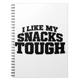 Cuaderno Me gustan mis snacks duros divertido dicho de ceci