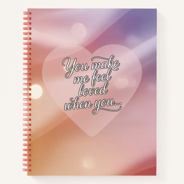 Cuaderno Me Haces Sentir Amado (Anverso)