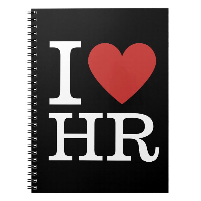 Cuaderno Me ❤️ HR por la espiral de PERSONALIZADOS de emple (Frente)