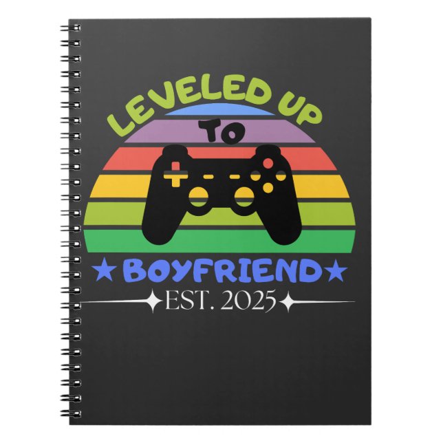 Cuaderno Me Levanté Para Boyfriend Funny Gamer Est. 2025 (Frente)