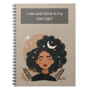 Cuaderno Me levanto y brillo por mi propia luz