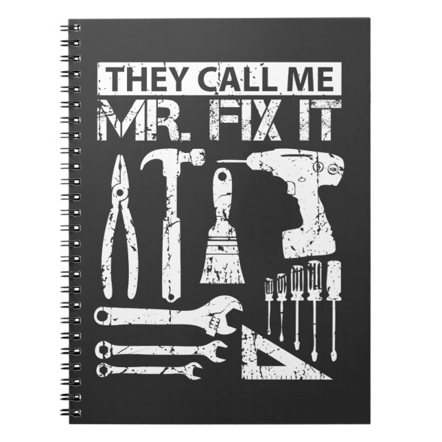 Cuaderno Me llaman padre del papá de Sr. Fix It Funny (Frente)
