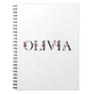 Cuaderno Me llamo Olivia. Me llamo Olivia.