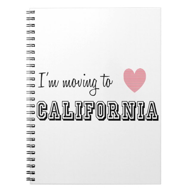 Cuaderno Me mudo a California (Frente)