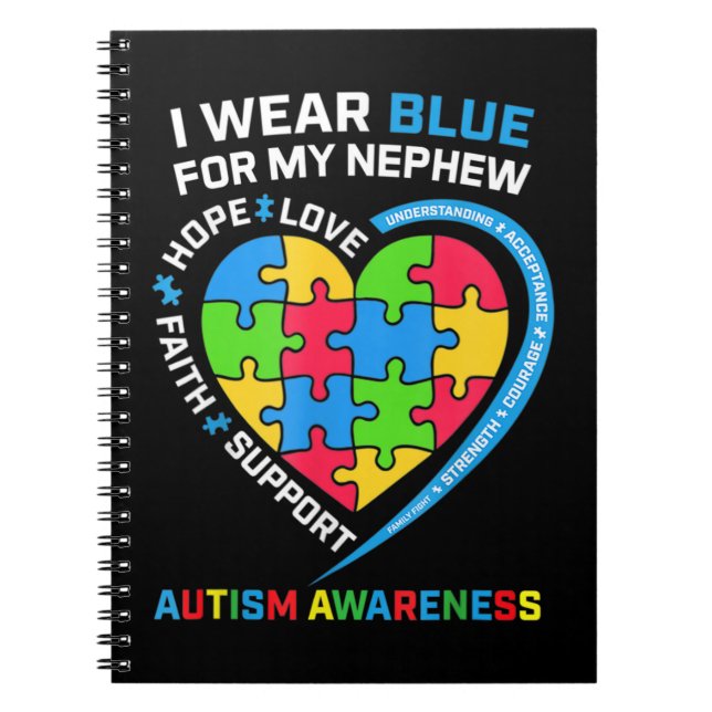 Cuaderno Me Pongo Azul Por Mi Sobrino Autism Awareness Gift (Frente)