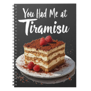 Cuaderno Me tenías en Tiramisu - Impresión de comida divert