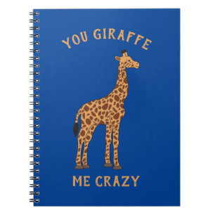 Cuaderno Me Vuelves Loco Jirafa Divertido Pun Animal Safari