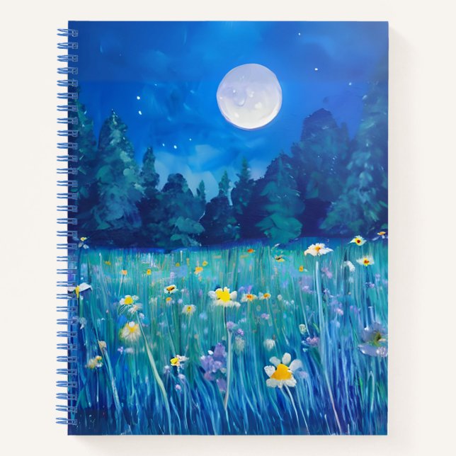 Cuaderno Meadow and Forest Under the Moon Journal (Anverso)