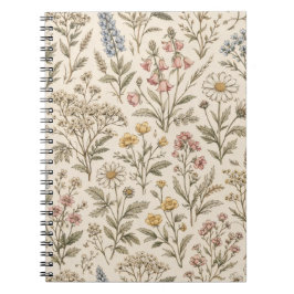 Cuaderno Meadow Botanica – Flor Silvestre Vintage