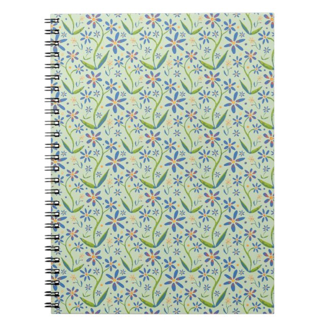Cuaderno Meadow | Dancing Watercolor Daisies (Frente)