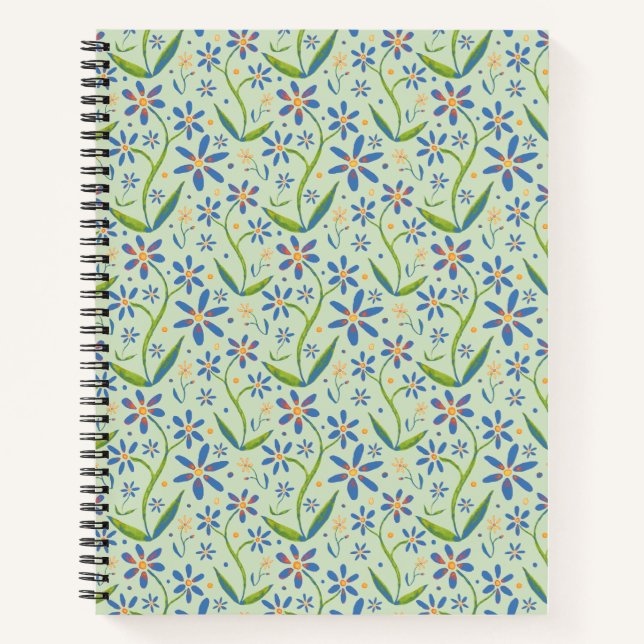 Cuaderno Meadow | Dancing Watercolor Daisies (Anverso)