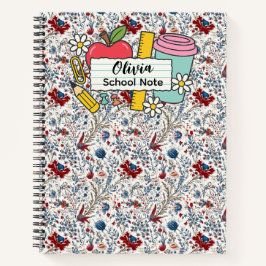 Cuaderno meadow floral Back to School Supplies Teachers 