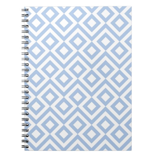 Cuaderno Meander azul claro y blanco (Frente)