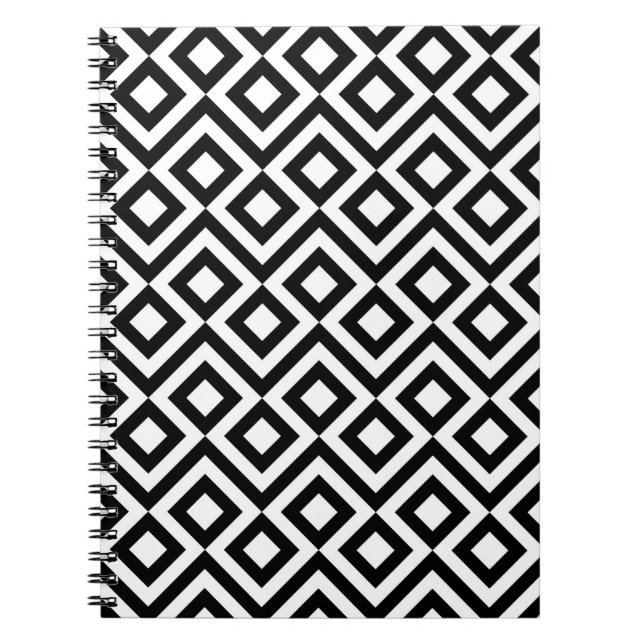 Cuaderno Meander negro y blanco (Frente)